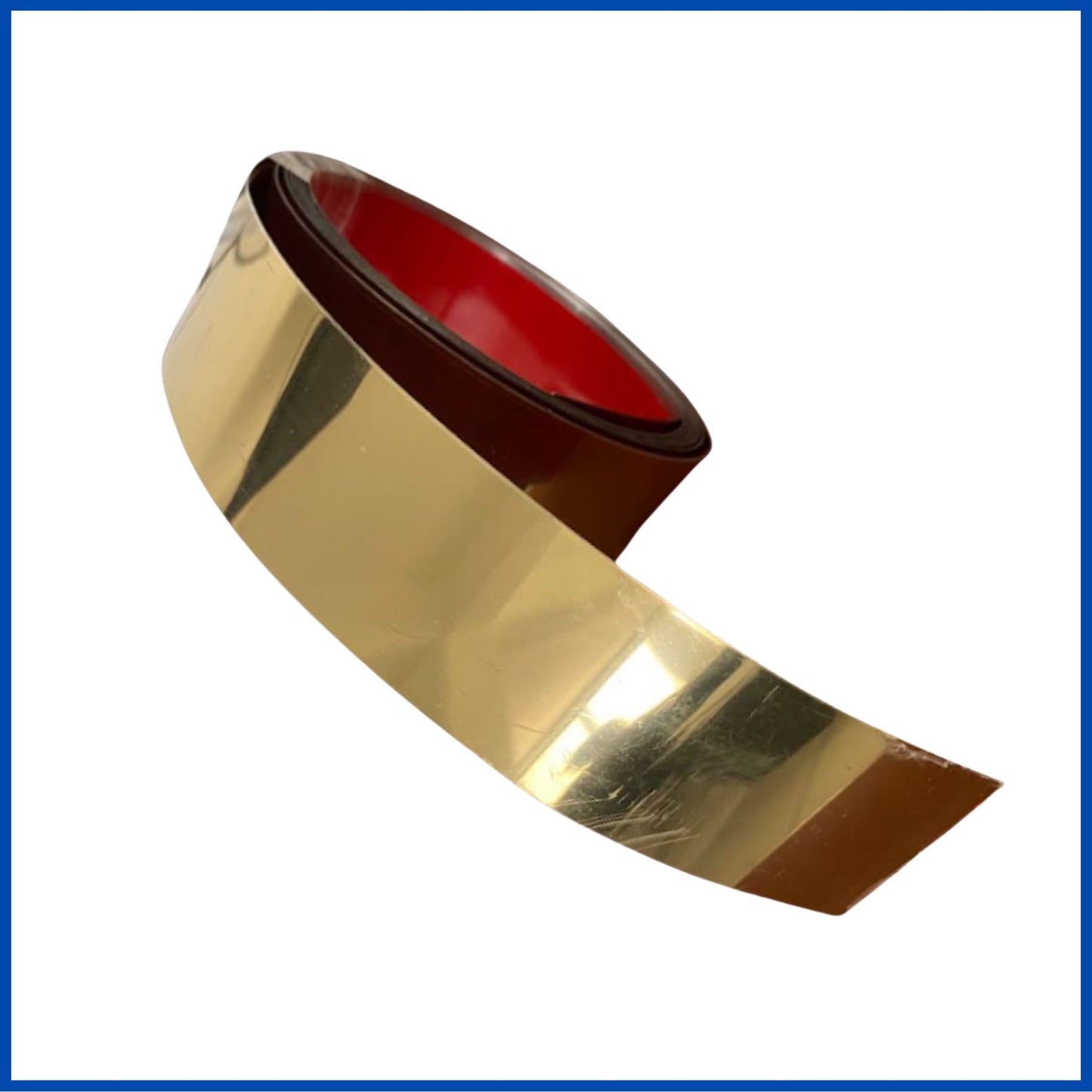 Cinta adhesiva decorativa para puertas y/o ventanas acero Inox 40mm. (Multiusos)