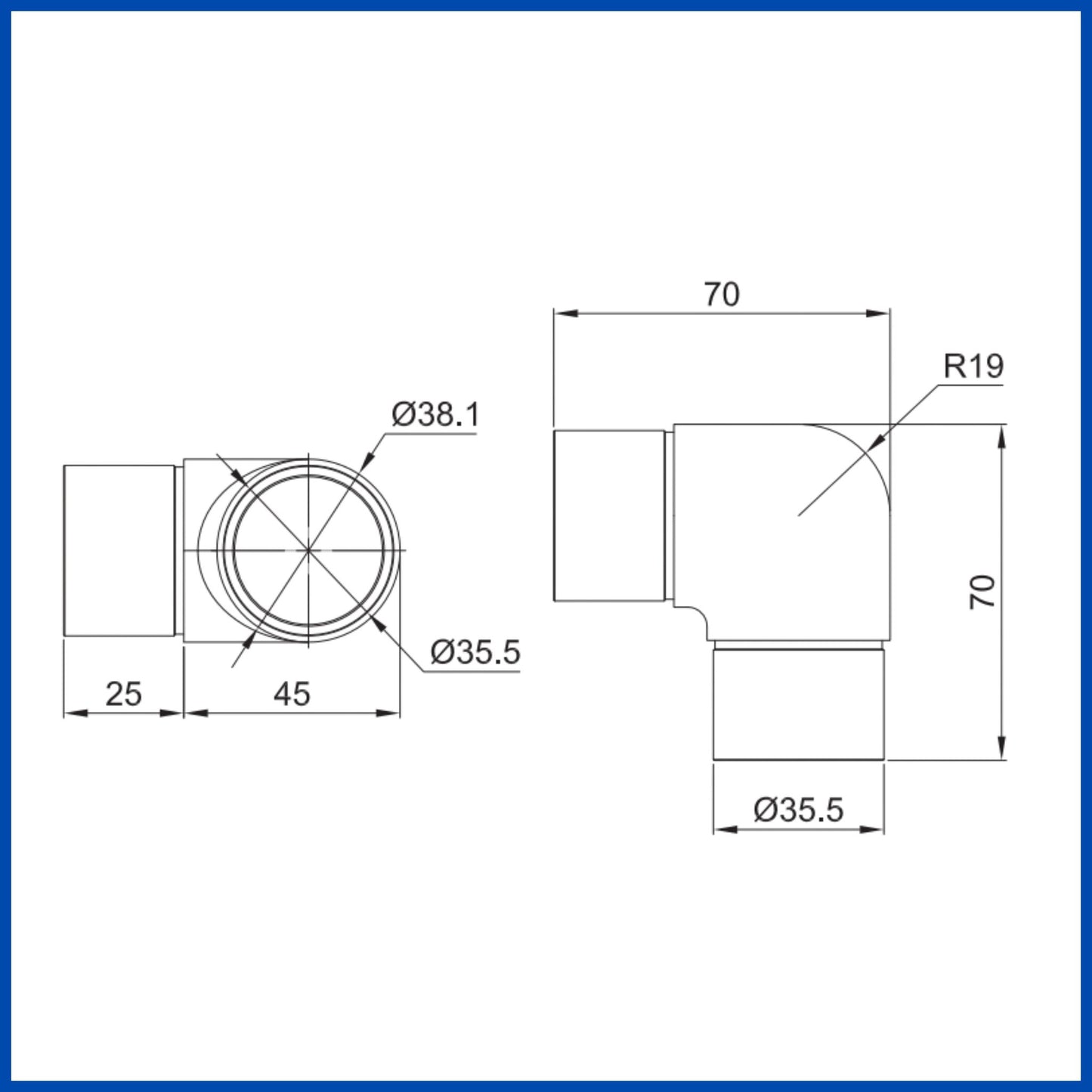 Codo fijo 90° 1 1/2"
