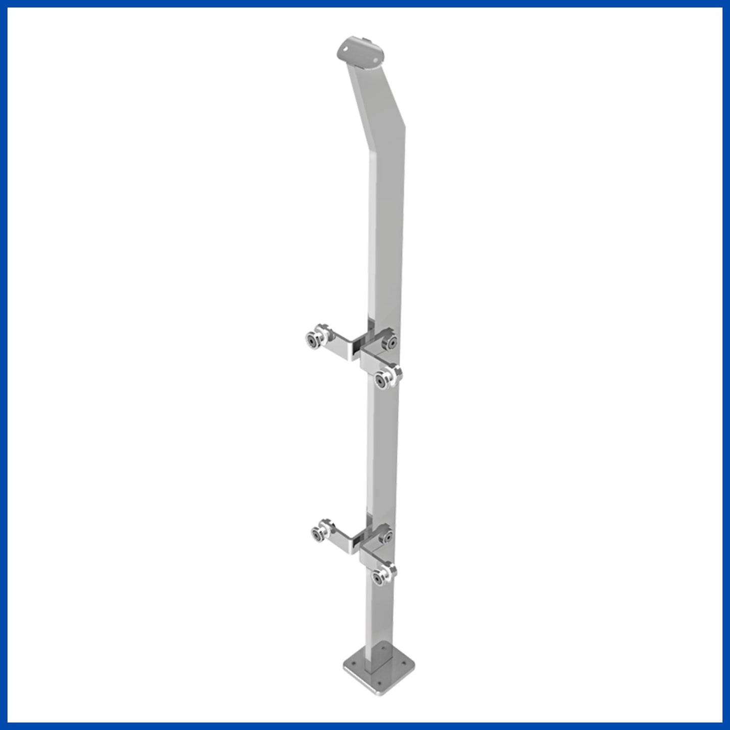 Poste vuvuzela vidrio vidrio a 180°