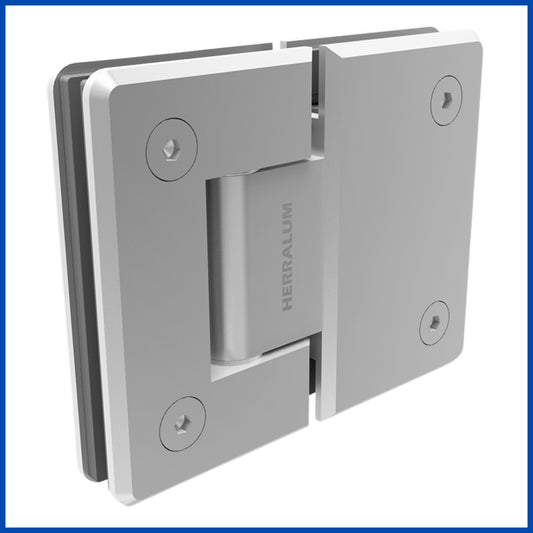 Bisagra vidrio a vidrio a 180°