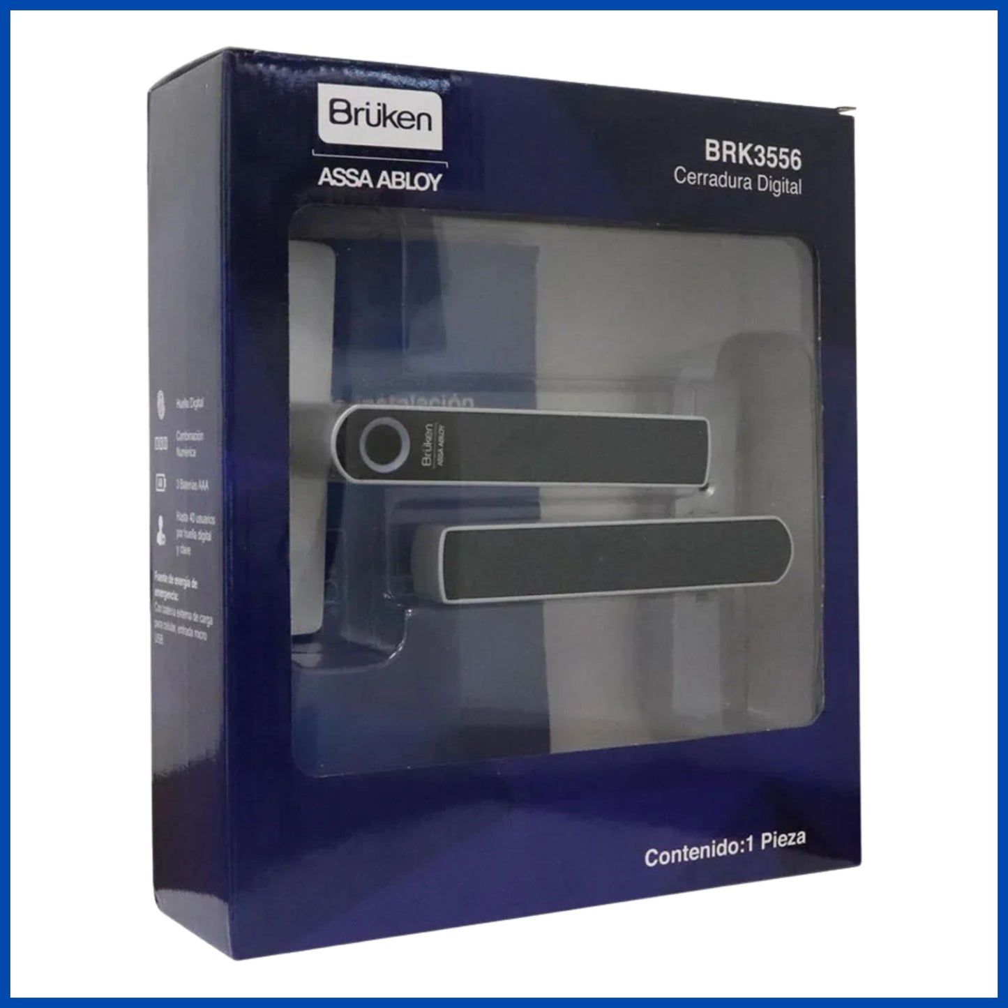 Cerradura digital de maniija para puerta de aluminio