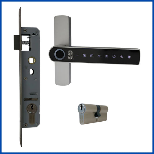 Cerradura digital de maniija para puerta de aluminio