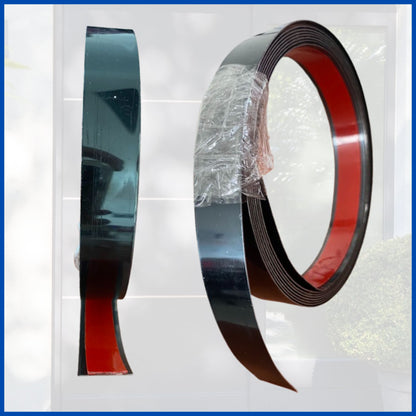 Cinta adhesiva decorativa para puertas y/o ventanas acero Inox (Multiusos)