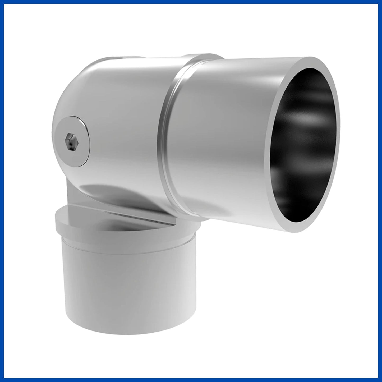 Codo ajustable a 0-90° para tubo 2"