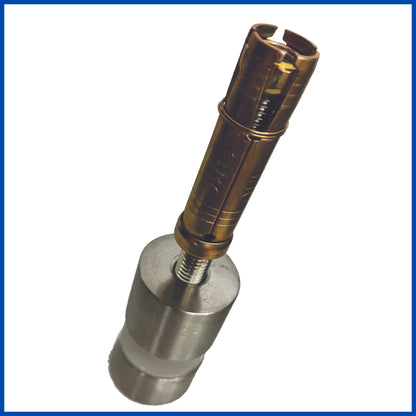 Conector muro vidrio con chapeton || C012