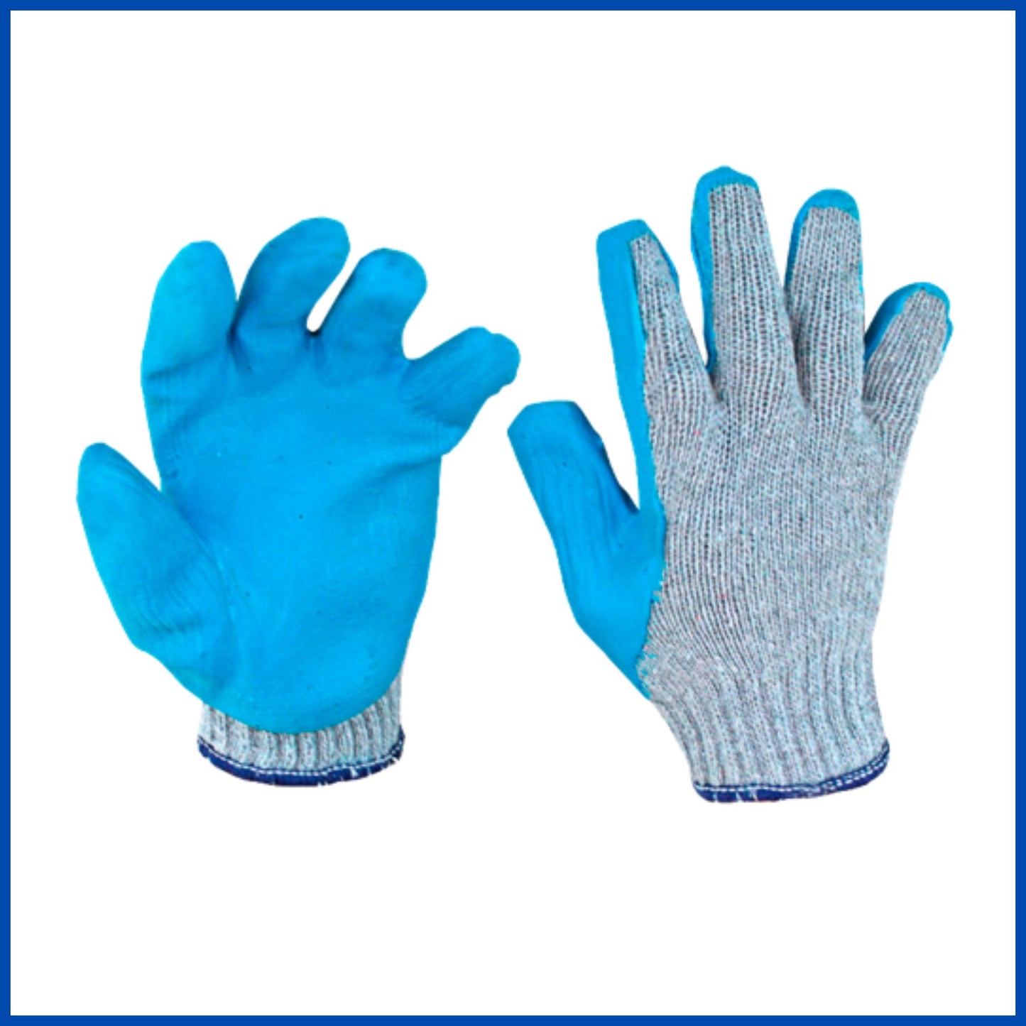 Guante de algodón y látex para soporte de vidrio