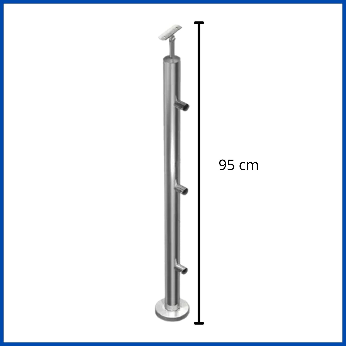 Poste 3 conectores para tubo de 1/2" derecho