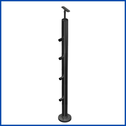 Poste 4 conectores para tubo de 1/2" izquierdo