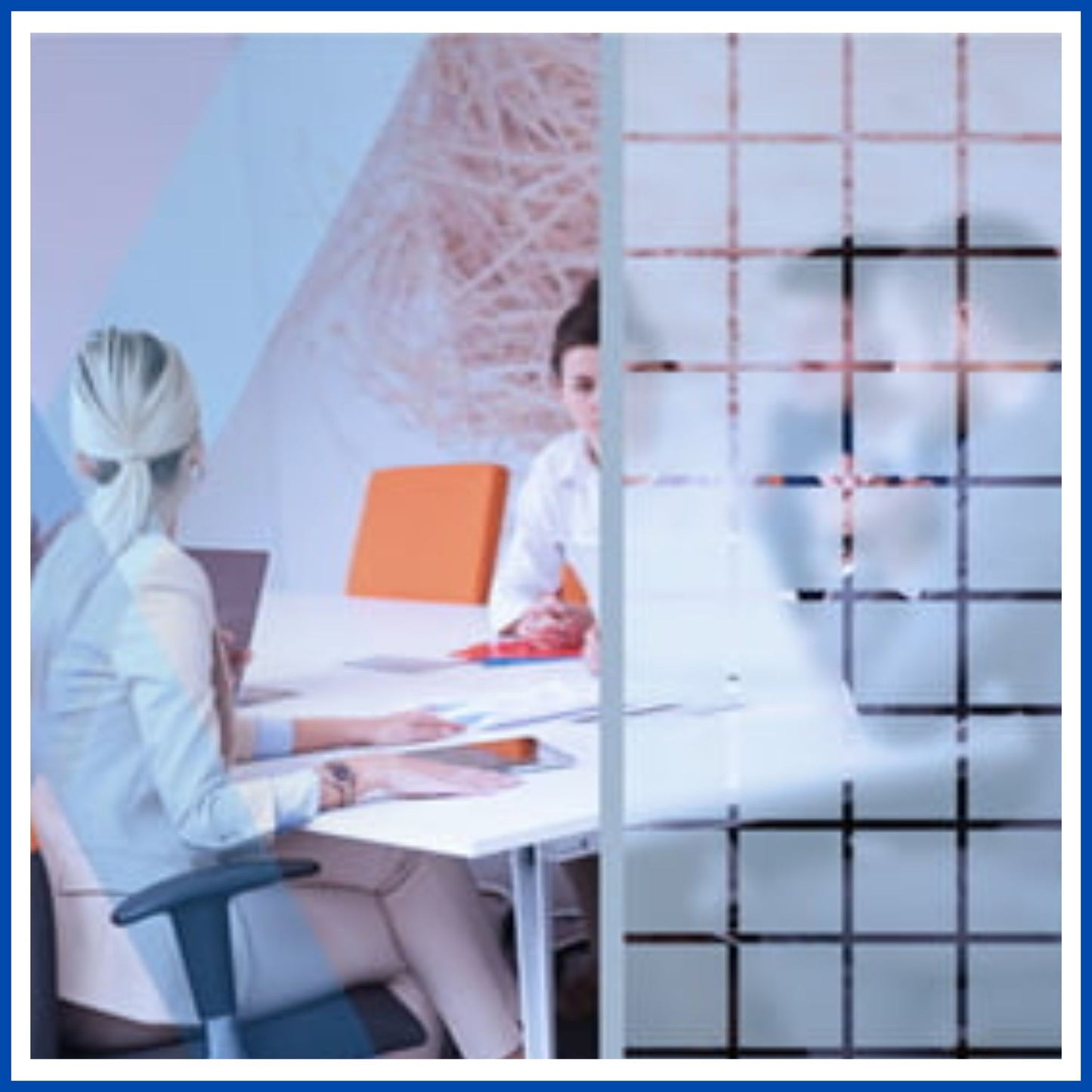 Película decorativa cuadros esmerilados grande