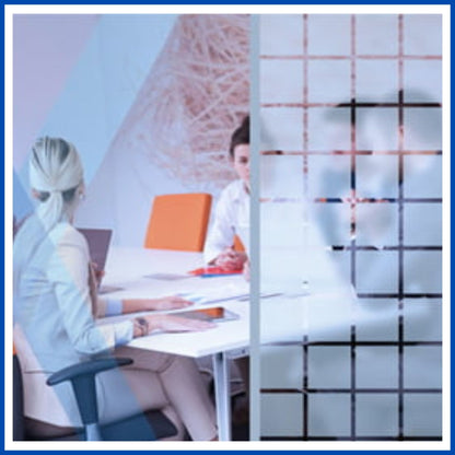 Película decorativa cuadros esmerilados grande