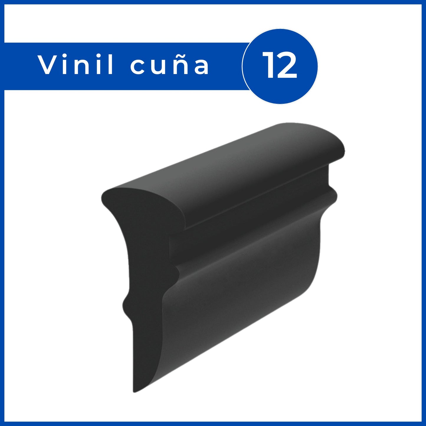 Vinil cuña negro por rollo