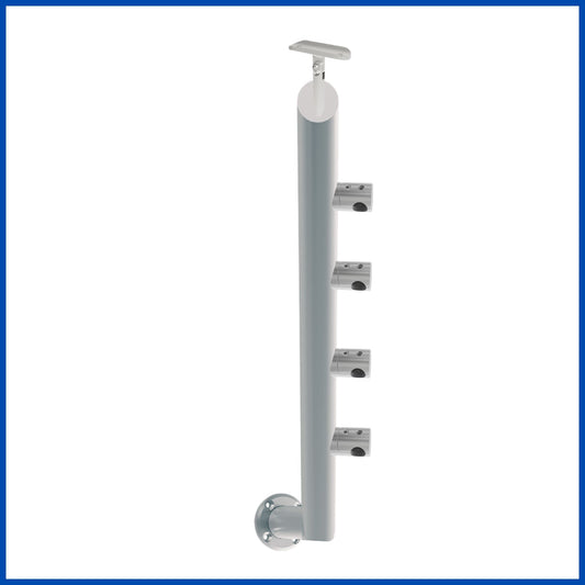 Poste 4 conectores base lateral izquierdo