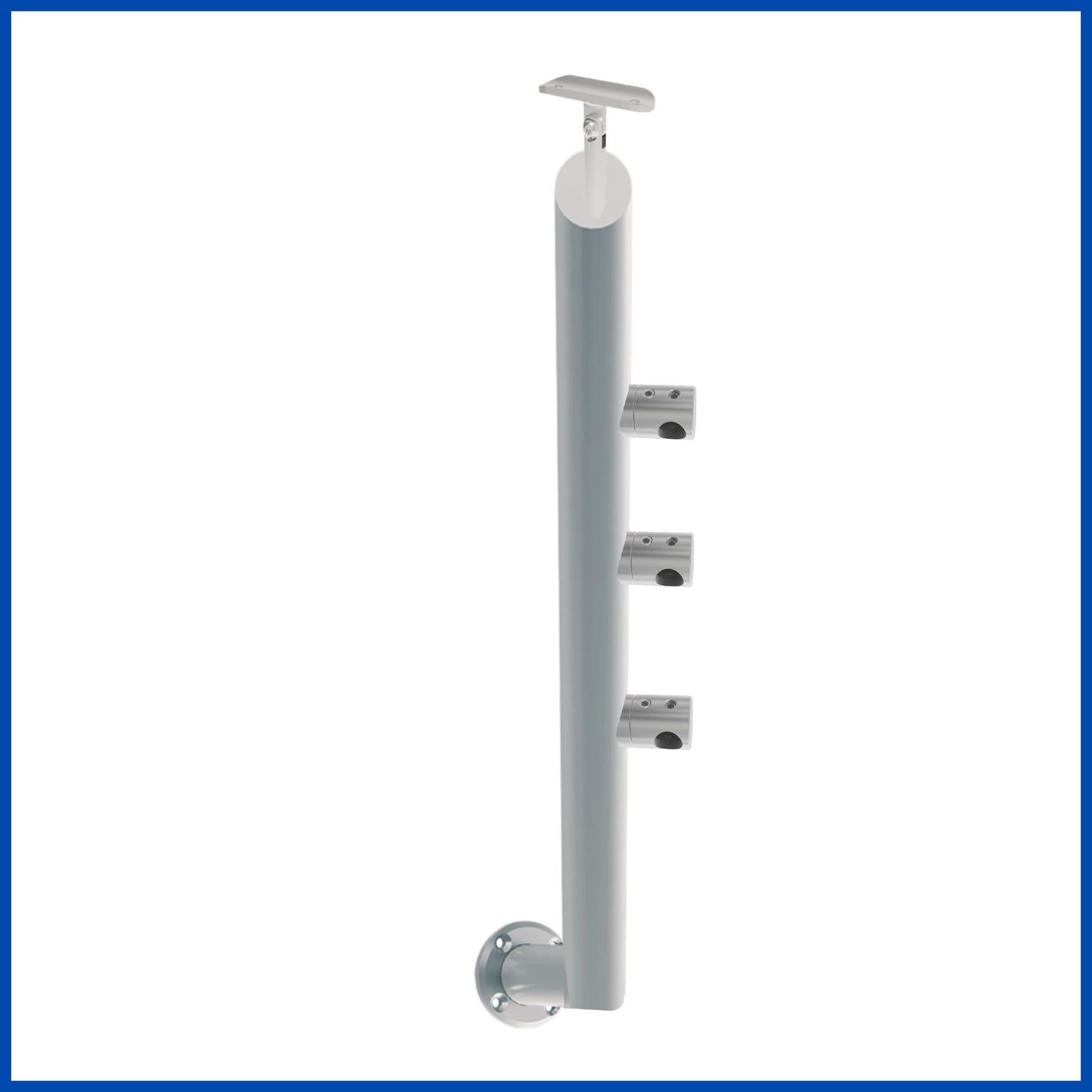 Poste 3 conectores base lateral intermedio