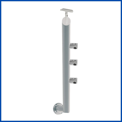 Poste 3 conectores base lateral intermedio