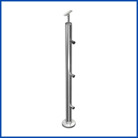 Poste 3 conectores para tubo de 1/2"izquierdo