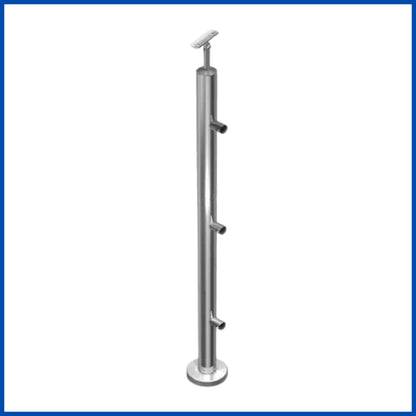 Poste 3 conectores para tubo de 1/2" centro