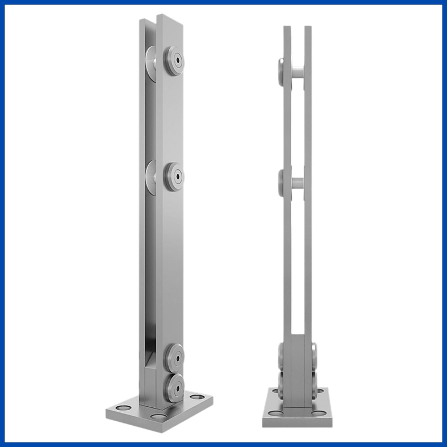 Poste de placa solida