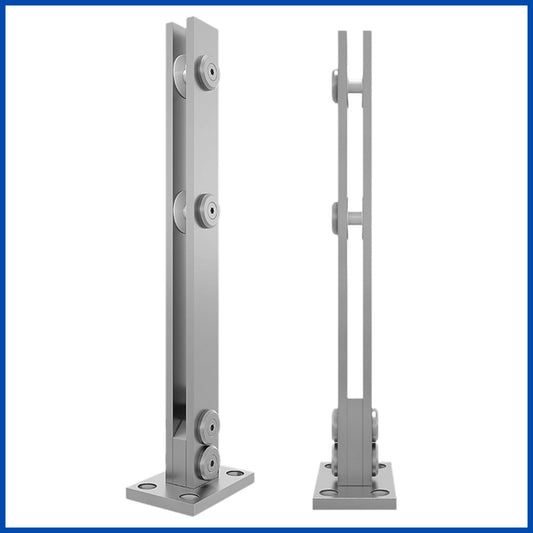 Poste de placa solida