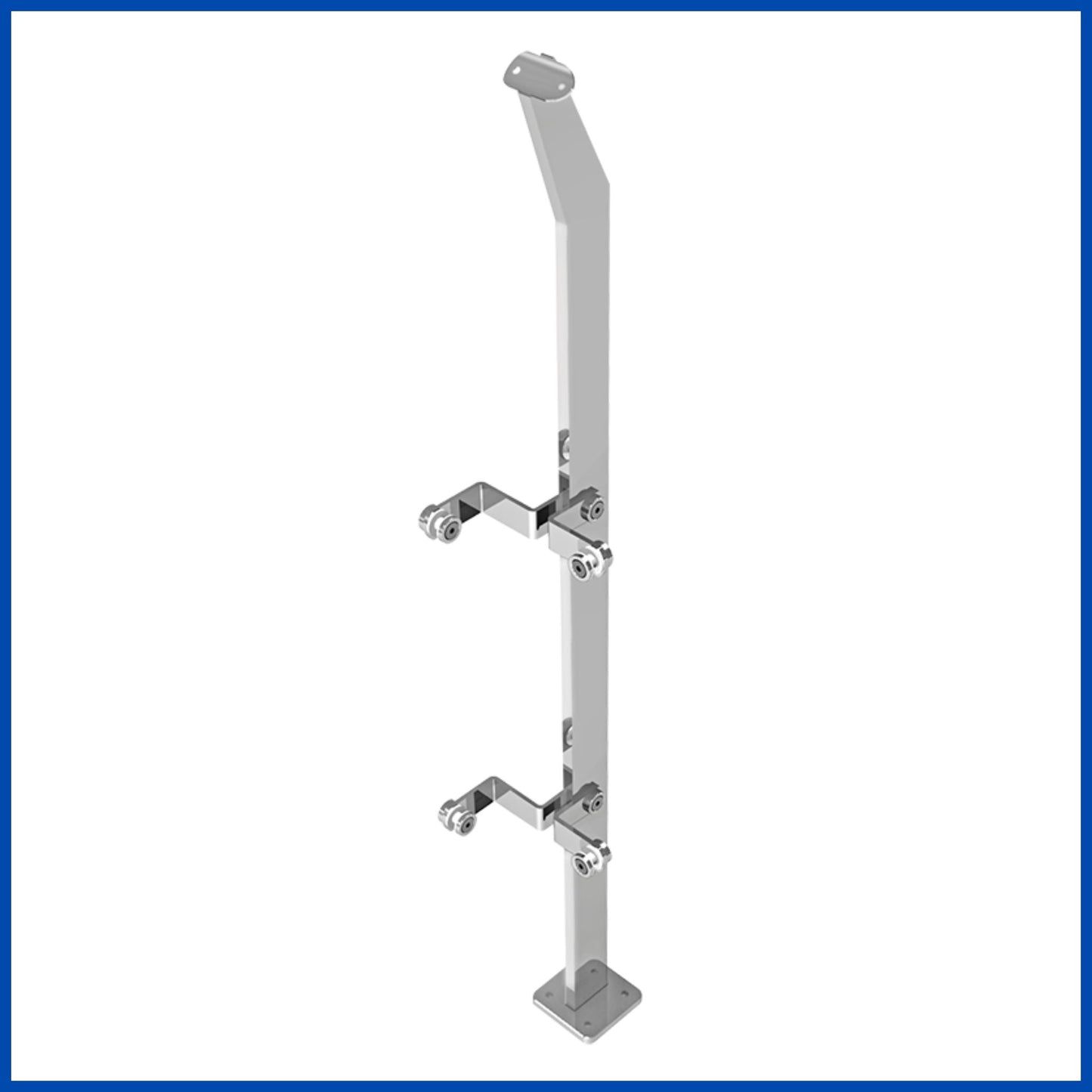 Poste vuvuzela vidrio vidrio a 90°