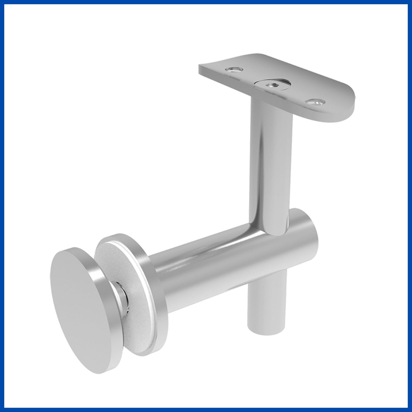 Soporte ajustable vidrio a tubo 2"