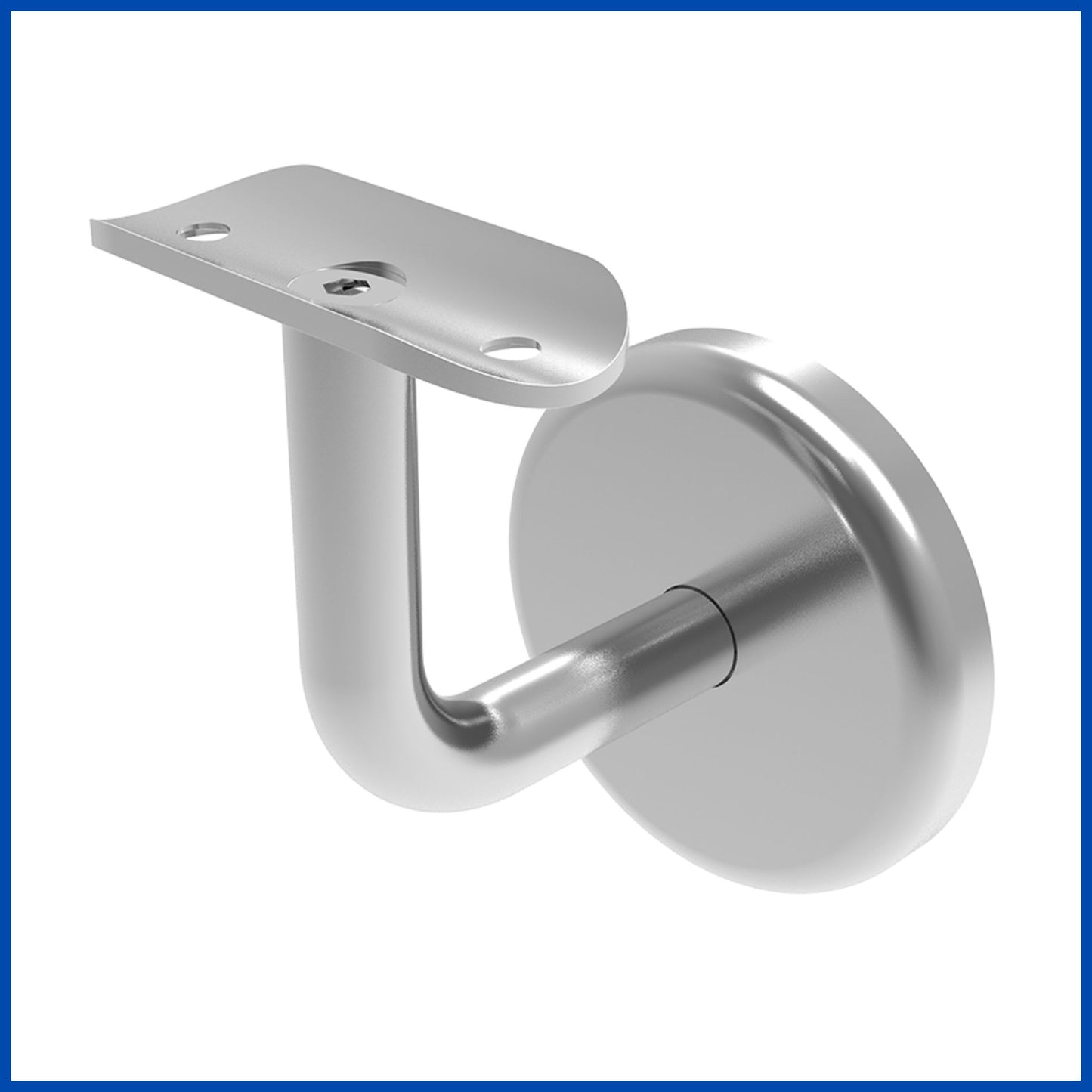 Soporte muro a tubo de 1 1/2" con tapa plana