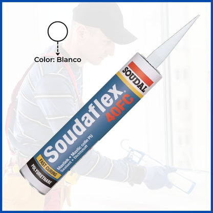 Poliuretano 100% Soudaflex 40fc Negro 300 Ml | Soudal