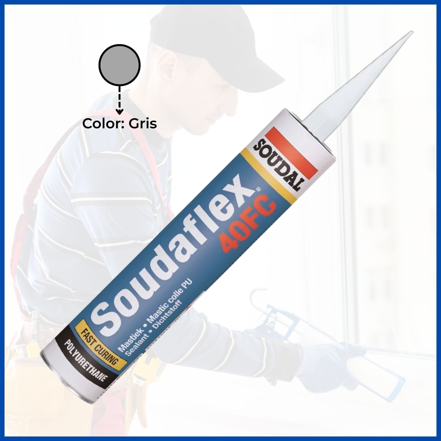 Poliuretano 100% Soudaflex 40fc Negro 300 Ml | Soudal
