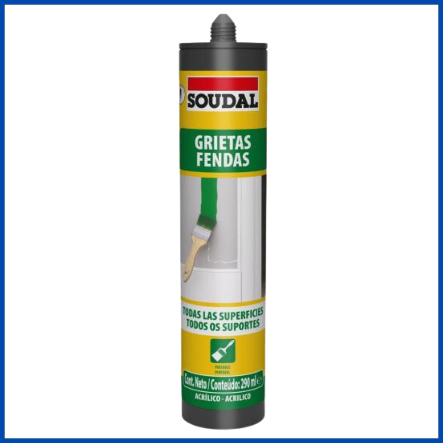 Sellador Soudal grietas gris