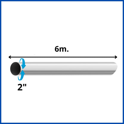 Tubo 2" acero inoxidable || 6 metros